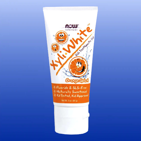 XyliWhite™ Orange Splash Toothpaste Gel for Kids 3 Oz-Oral Support-Now Products-Castle Remedies